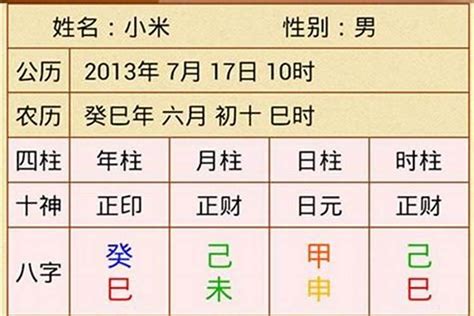 四柱八字排盘程式|四柱八字